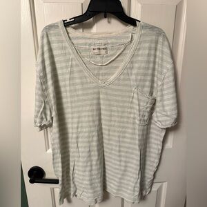 We The Free Light Blue V-Neck Tee